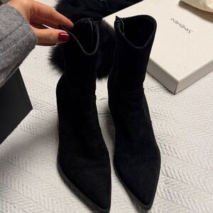 Zara Black Heeled Boots